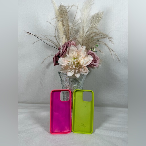 Neon Pink and Green iPhone 14 Pro Max Phone Cases - Picture 2 of 2